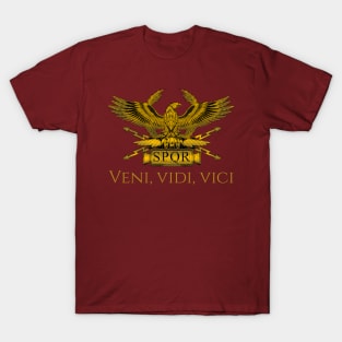 Veni Vidi Vici Julius Caesar Quote Ancient Roman History T-Shirt